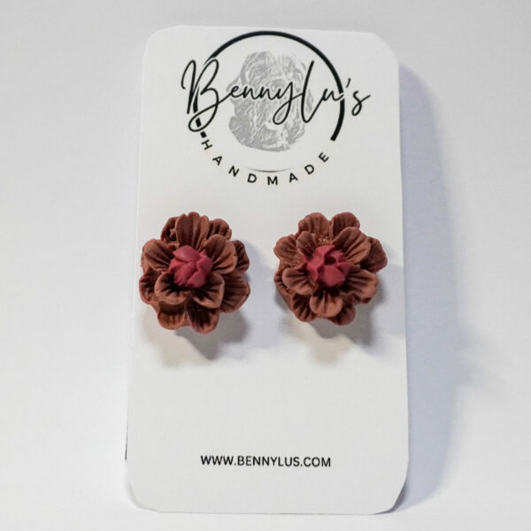 Bloom Earrings - Umber