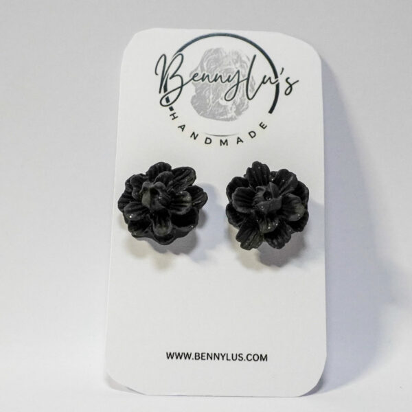 Bloom Earrings - Black