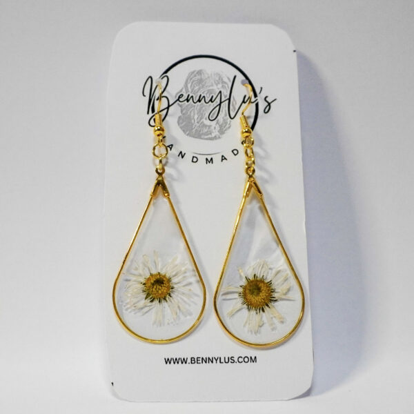 Daisy Earrings - Teardrop