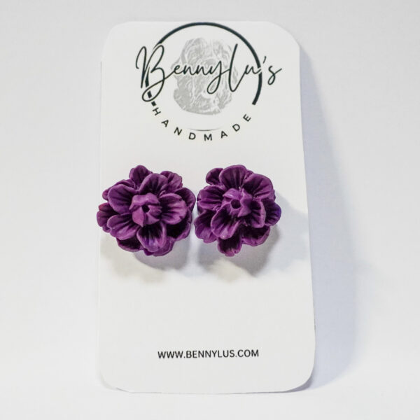 Bloom Earrings - Purple