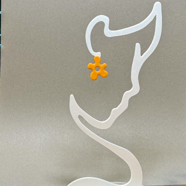 Coralla Earrings Orange - imagine 2