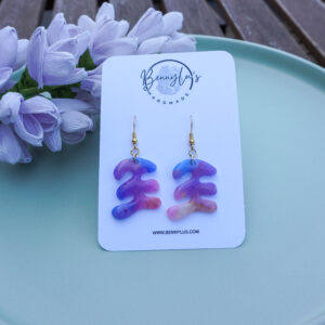 Serenya Earrings - Coral