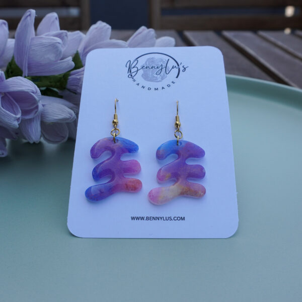Serenya Earrings - Coral - imagine 3