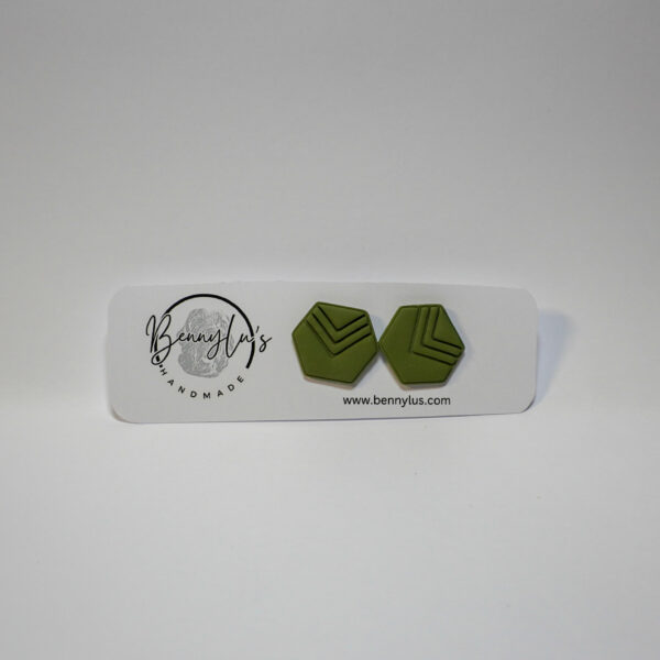 Ysolde Earrings - Olive