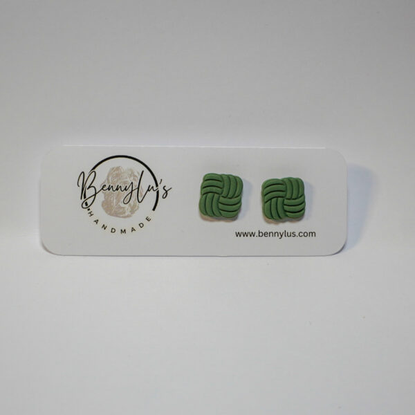 Aloria Earrings - Light Green